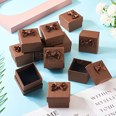Square Cardboard Paper Ring Gift Storage Boxes CON-TAC0001-17D-1