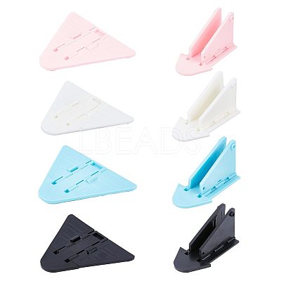 4Pcs 4 Colors Plastic Adhesive Backed Sliding Door Locks KY-GF0001-28-1