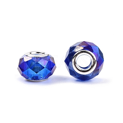 Transparent Glass European Beads GPDL-N004-D14mm-A14-1