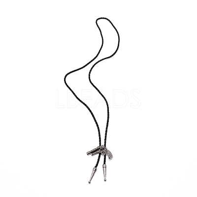 Gun Shape Laria Necklace for Men Women NJEW-WH0011-10AS-1