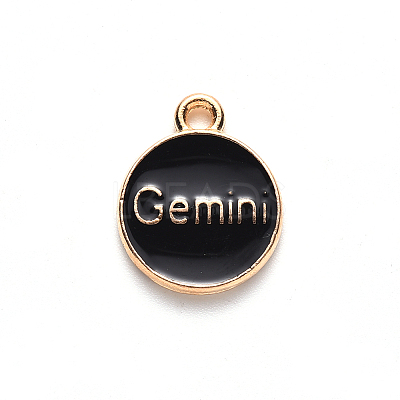 Alloy Enamel Pendants ENAM-S124-01B-08I-1