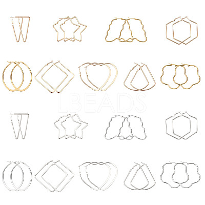 Iron Hoop Earrings EJEW-TA0010-07-1