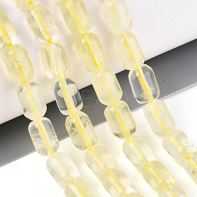 Natural Lemon Quartz(Heated) Beads Strands G-G980-52B-1
