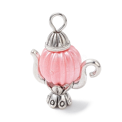Acrylic & Tibetan Style Alloy Pendants PALLOY-JF04325-1