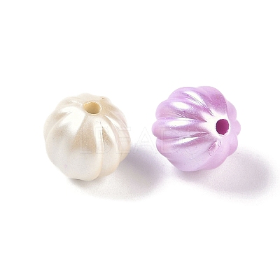 Plating Opaque Acrylic Beads X-MACR-K361-06-1