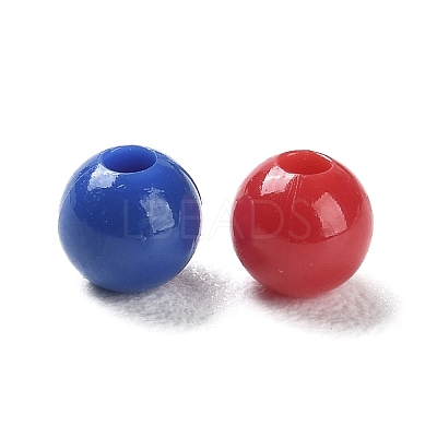 Opaque Acrylic Beads SACR-A006-06-1