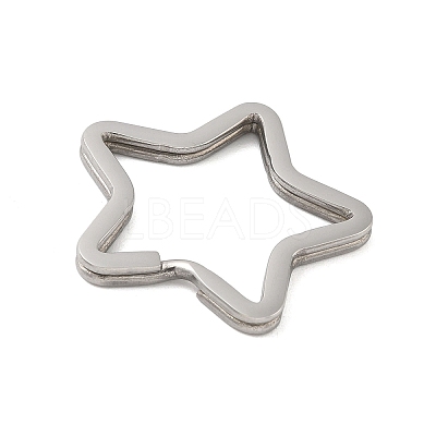 304 Stainless Steel Split Key Rings Hand Polished STAS-D144-01A-P-1