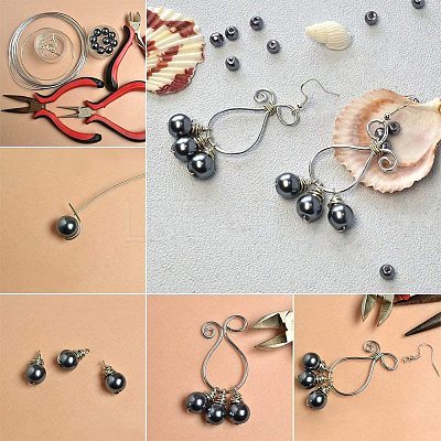 Pearlized Glass Pearl Round Beads HY-PH0001-10mm-080-1
