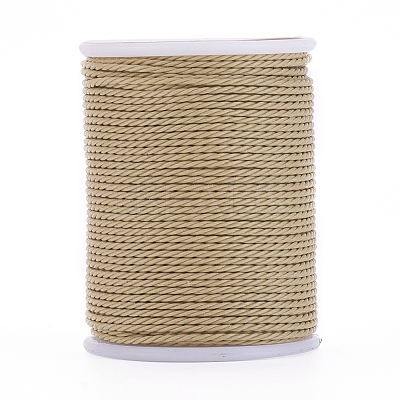 Round Waxed Polyester Cord X-YC-G006-01-1.0mm-20-1