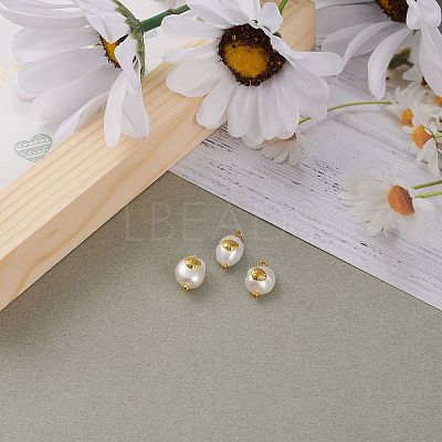 Natural Keshi Pearl Pendants X-PALLOY-JF00594-04-1