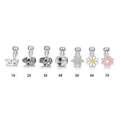 316L Surgical Stainless Steel Tongue Rings WGBFDF9-04-1