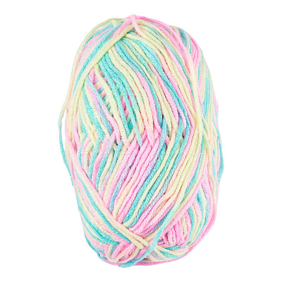 Light Gradient Segment Dyed Polyester Yarn DIY-TADJ0002-005F-1