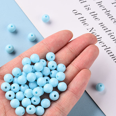 Opaque Acrylic Beads MACR-S370-C8mm-A07-1