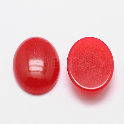 Dyed Oval Natural Jade Cabochons X-G-K021-18x13mm-07-1