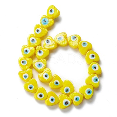 Handmade Evil Eye Lampwork Beads LAMP-F021-02C-1