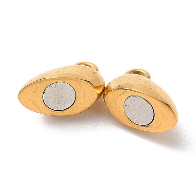 Ion Plating(IP) 316 Surgical Stainless Steel Magnetic Clasps Hand Polished STAS-C076-02G-1