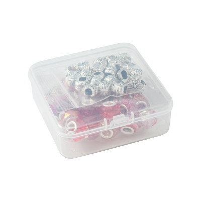 DIY Tibetan Style Alloy & Resin European Beads Making Finding Kits DIY-FS0006-78E-1