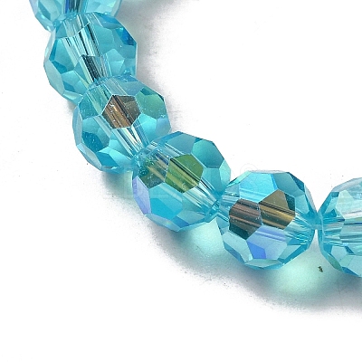 Electroplate Transparent Glass Beads Strands LS-EGLA-A035-T8mm-L08-1