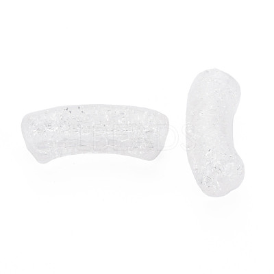Transparent Crackle Acrylic Beads CACR-S009-001B-NA-1