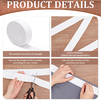 Cotton Ribbon OCOR-WH0085-52C-1