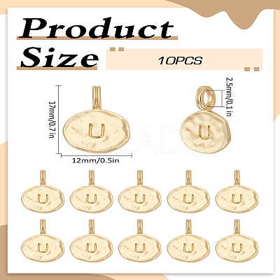 10Pcs Alloy Pendants FIND-LP0003-36U-1