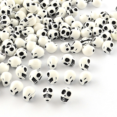 Opaque Acrylic Beads X-SACR-S747-10-1
