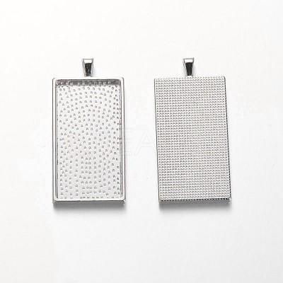 Alloy Pendant Cabochon Settings PALLOY-A15647-N-NF-1