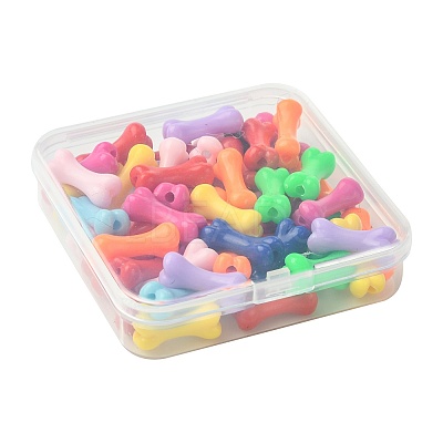 50Pcs UV Plating Acrylic Beads PACR-FS0001-09-1