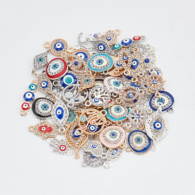Evil Eye Jewelry Making Finding Kit DIY-NB0008-22A-1