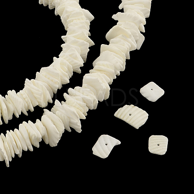 Chips Natural Dyed Seashell Beads Strands X-SSHEL-Q295-22A-1