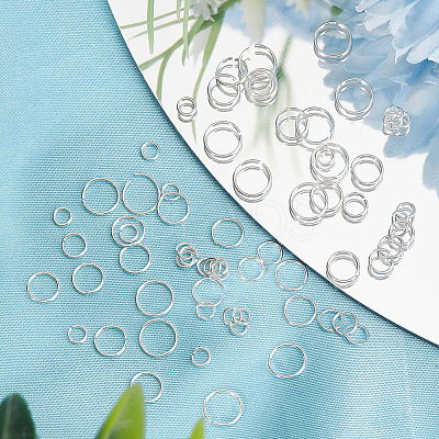 925 Sterling Silver Open Jump Rings FIND-CN0001-75B-1