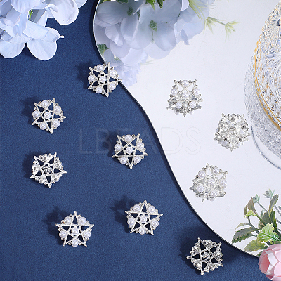 16Pcs Alloy Rhinestone Shank Buttons BUTT-GF0003-69-1
