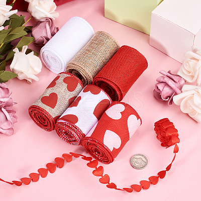 14M 7 Styles Polyester Ribbon SRIB-BT0001-02-1