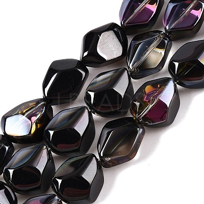 Electroplate Glass Beads Strands EGLA-T021-10K-1