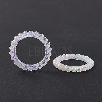 UV Plating Opaque Acrylic Beads Frames PACR-M003-03G-1