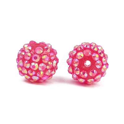 AB-Color Resin Rhinestone Beads RESI-S315-14x16-09-1