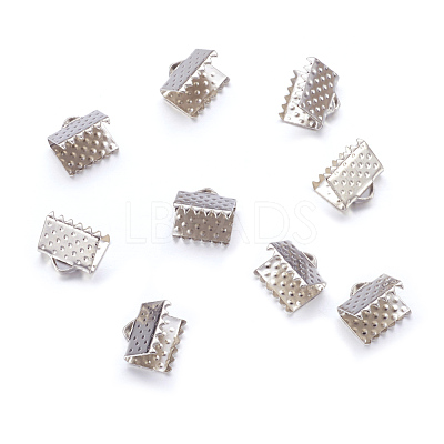 Iron Ribbon Crimp Ends E004Y-1