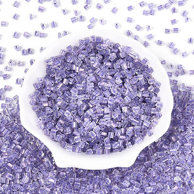 Transparent Inside Colours Glass Seed Beads SEED-T007-13I-1
