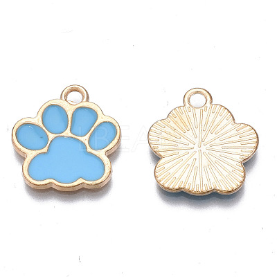 Alloy Enamel Pendants X-ENAM-T016-22LG-E-RS-1
