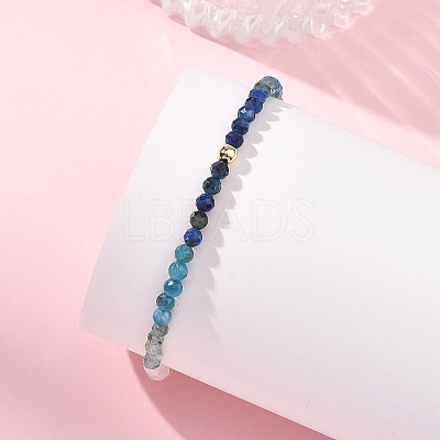 Natural Apatite & Kyanite & Sunstone & Rose Quartz & Non-magnetic Synthetic Hematite Beaded Bracelets for Women BJEW-JB14094-02-1