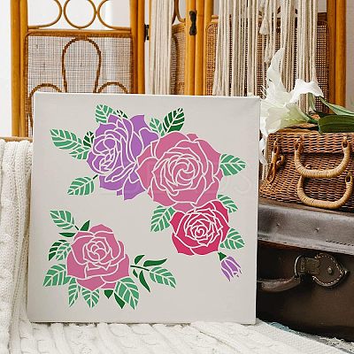 Plastic Reusable Drawing Painting Stencils Templates DIY-WH0172-389-1