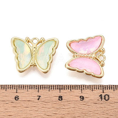 Alloy Glass Pendants GLAA-T023-41KCG-1