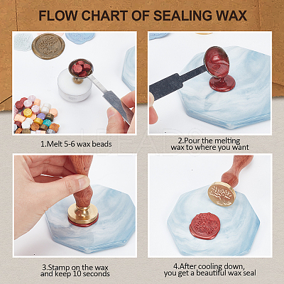 Wax Seal Stamp Set AJEW-WH0208-1186-1