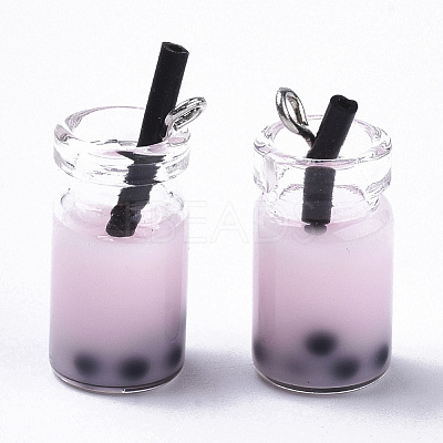 Glass Bottle Pendants LS-CRES-N017-03F-1