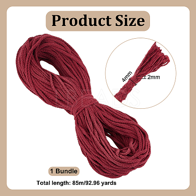 85M Cotton Braided Cord OCOR-WH0036-74C-1
