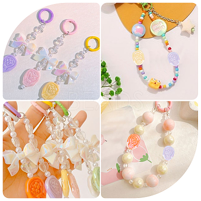 50Pcs Opaque Acrylic Beads SACR-SC0001-29-1