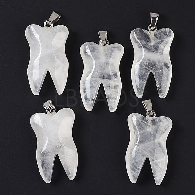 Natural Quartz Crystal Pendants G-G115-01C-1