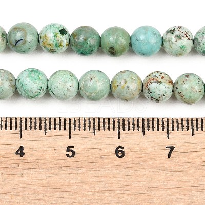 Natural Peruvian Turquoise(Jasper) Beads Strands G-F836-A02-6mm-1
