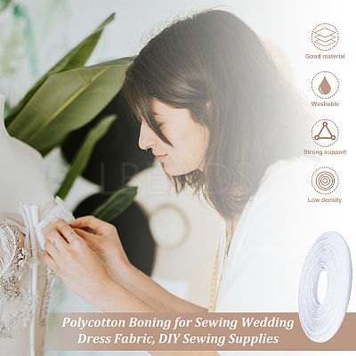 Polycotton Boning DIY-WH0504-16A-1