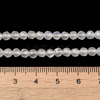 Natural White Agate Beads Strands G-G580-4mm-01-1